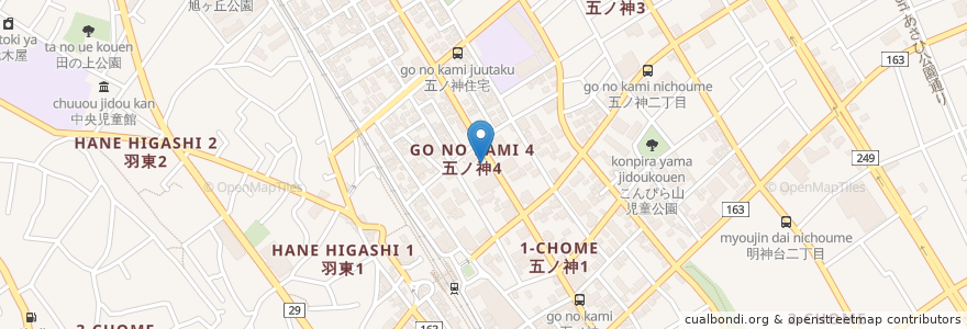 Mapa de ubicacion de ミスタードーナツ 羽村ショップ en Japão, Tóquio, 羽村市.