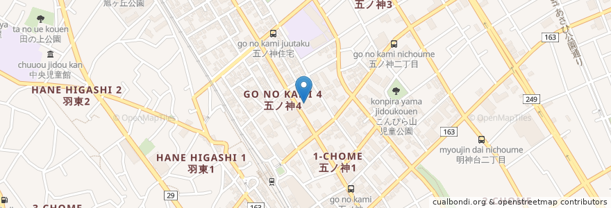 Mapa de ubicacion de 藍屋 羽村店 en Japón, Tokio, Hamura.