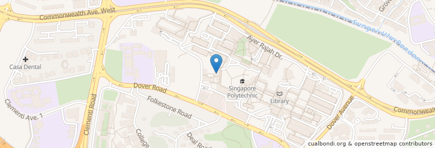 Mapa de ubicacion de KFC en 新加坡, 西南区.