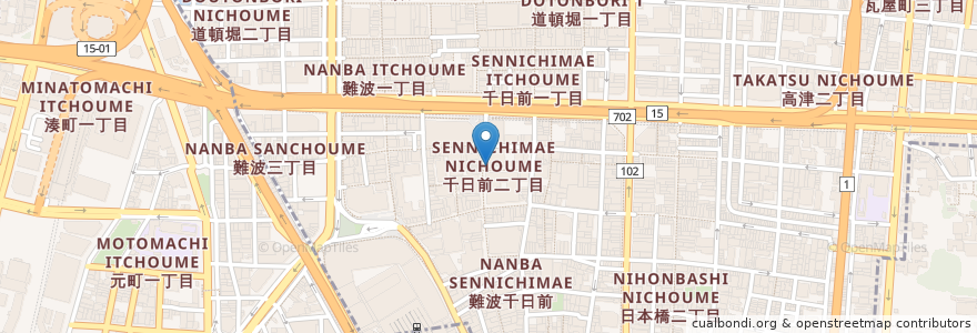 Mapa de ubicacion de McDonald's en Japan, Osaka Prefecture, Osaka, Chuo.