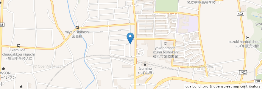 Mapa de ubicacion de 木下整形外科 en Japan, Präfektur Kanagawa, Yokohama, 泉区.