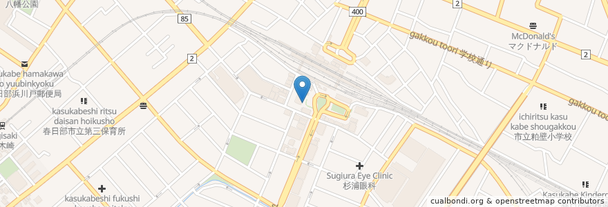 Mapa de ubicacion de 三井住友銀行 春日部支店 en 일본, 사이타마현, 春日部市.