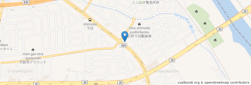 Mapa de ubicacion de みねぎし歯科 en Japón, Tokio, Hino.