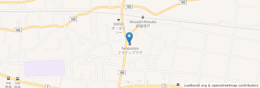 Mapa de ubicacion de ファインプラザ en 日本, 東京都, あきる野市.