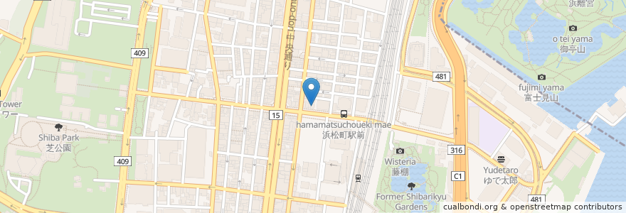 Mapa de ubicacion de ドトールコーヒーショップ en اليابان, 東京都, 港区.