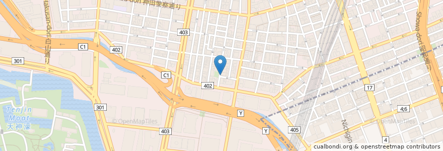 Mapa de ubicacion de 稲荷湯 en 日本, 東京都, 千代田区.