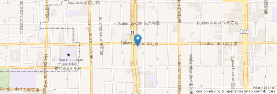 Mapa de ubicacion de MITSUI self en ژاپن, 京都府, 京都市, 中京区.
