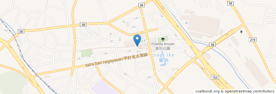 Mapa de ubicacion de マクドナルド en 日本, 愛知県, 日進市.