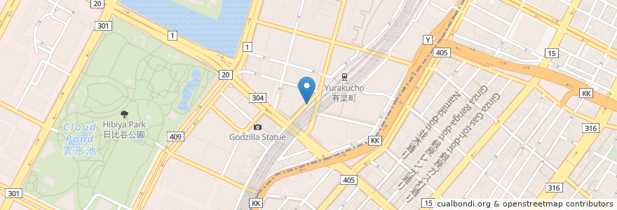 Mapa de ubicacion de 喜多方ラーメン坂内 en 日本, 東京都, 千代田区.