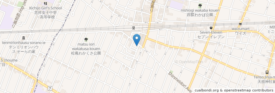 Mapa de ubicacion de フレンチカレー スプーン en اليابان, 東京都, 杉並区.