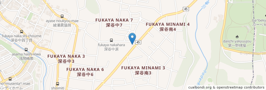 Mapa de ubicacion de ビッグ酒蔵市場 en 일본, 가나가와현, 綾瀬市.