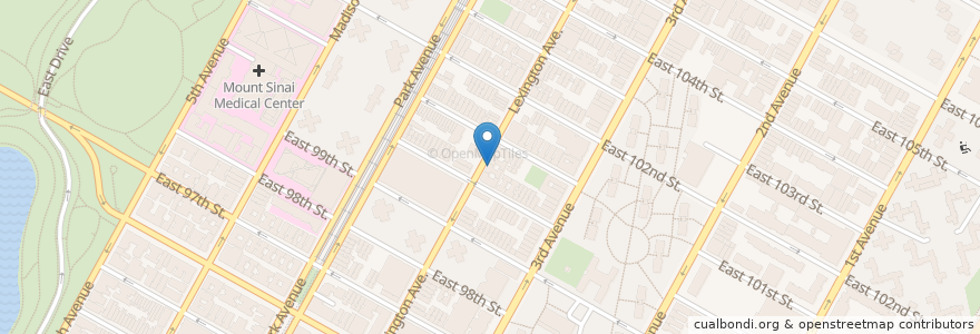 Mapa de ubicacion de La Shuk en 미국, 뉴욕, New York, New York County, Manhattan, Manhattan Community Board 11.