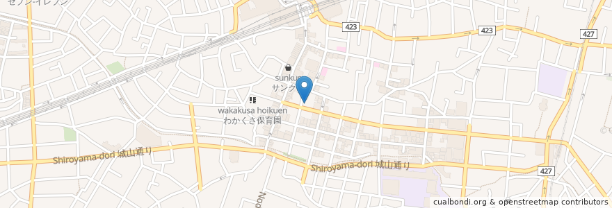Mapa de ubicacion de 五十畑クリニック en Japan, 東京都, 世田谷区.