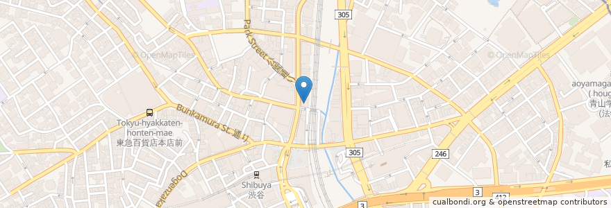 Mapa de ubicacion de 三井住友信託銀行 en Japan, 東京都, 渋谷区.