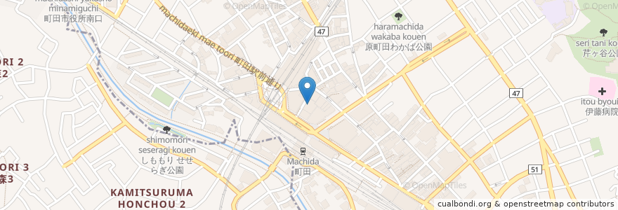 Mapa de ubicacion de 三井住友信託銀行 町田支店 en 일본, 도쿄도, 町田市.