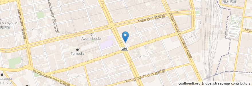 Mapa de ubicacion de LEC en Japan, Miyagi Prefecture, Sendai, Aoba Ward.