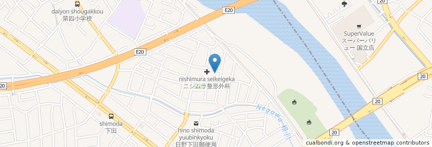 Mapa de ubicacion de 土方クリニック en 日本, 東京都, 日野市.