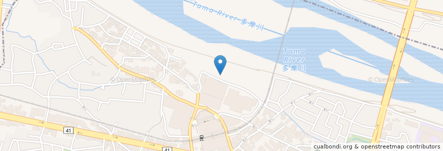 Mapa de ubicacion de タイムズ en Japon, Tokyo, 多摩市.