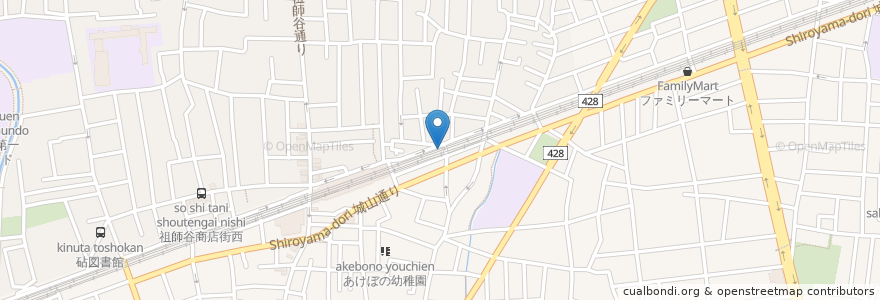 Mapa de ubicacion de 小田急ムック保育園 祖師谷園 en Jepun, 東京都, 世田谷区.