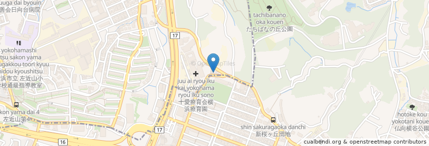 Mapa de ubicacion de 病児保育室 あさひ en Japan, Präfektur Kanagawa, Yokohama, 保土ヶ谷区.