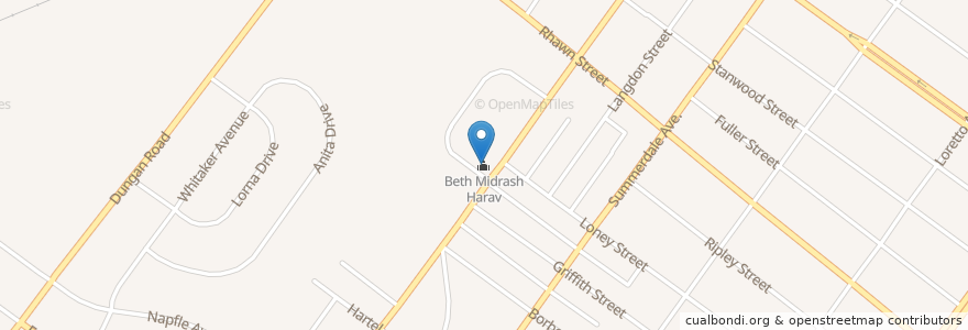Mapa de ubicacion de Beth Midrash Harav en Estados Unidos Da América, Pensilvânia, Philadelphia County, Philadelphia.