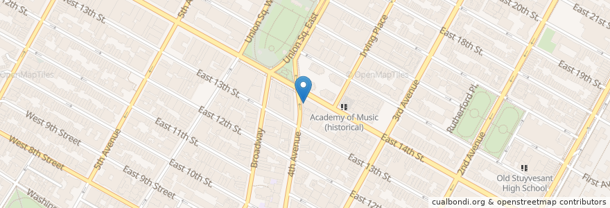 Mapa de ubicacion de Walgreens en 美利坚合众国/美利堅合眾國, 纽约州 / 紐約州, 纽约, 纽约县, Manhattan Community Board 3, Manhattan.