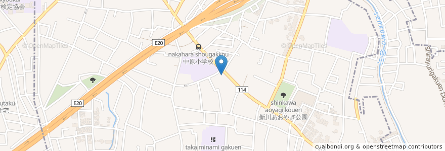 Mapa de ubicacion de 秋元医院 en Japão, Tóquio, 三鷹市.