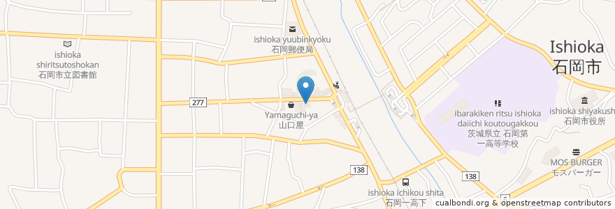 Mapa de ubicacion de CRAFT en Japon, Préfecture D'Ibaraki, 石岡市.
