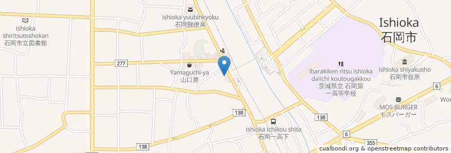 Mapa de ubicacion de トヨタレンタリース en 일본, 이바라키현, 石岡市.