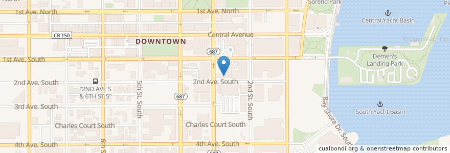 Mapa de ubicacion de Jeff Scott, DMD en 미국, 플로리다주, Pinellas County, St. Petersburg.