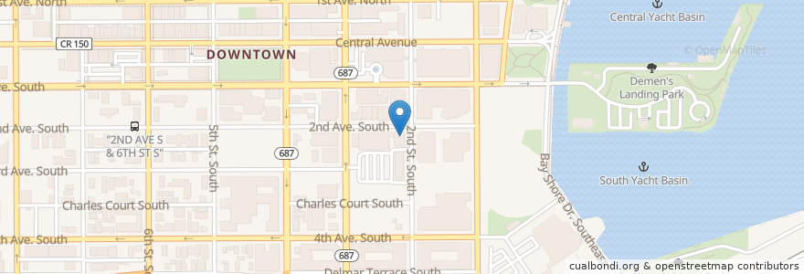 Mapa de ubicacion de The UPS Store en アメリカ合衆国, フロリダ州, Pinellas County, St. Petersburg.