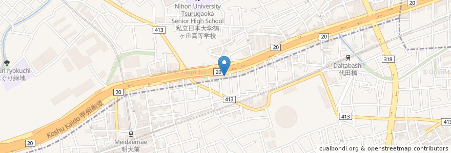 Mapa de ubicacion de そば処 若松 en Jepun, 東京都.