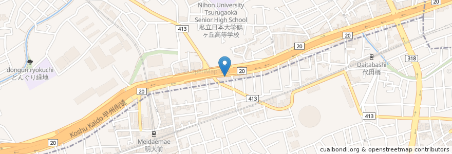 Mapa de ubicacion de フラワー歯科クリニック en 일본, 도쿄도, 杉並区.