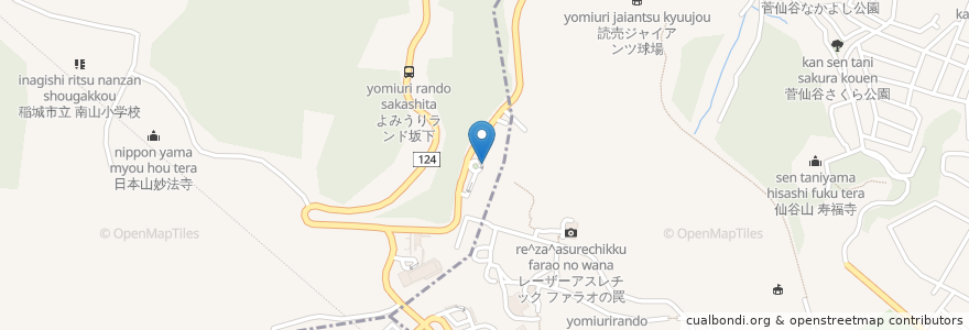 Mapa de ubicacion de よみうりランド 慶友病院 en 日本, 神奈川県, 川崎市.