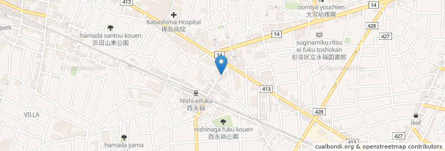 Mapa de ubicacion de まーさん en Japon, Tokyo, 杉並区.