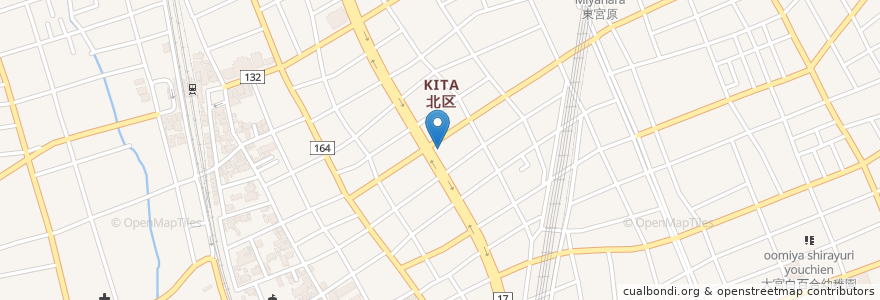 Mapa de ubicacion de 北区 en اليابان, 埼玉県, さいたま市, 北区.