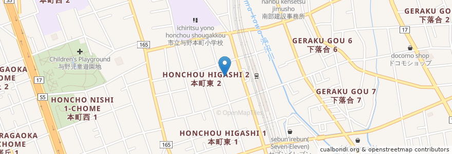 Mapa de ubicacion de 中央区 en Japan, 埼玉県, さいたま市, 中央区.