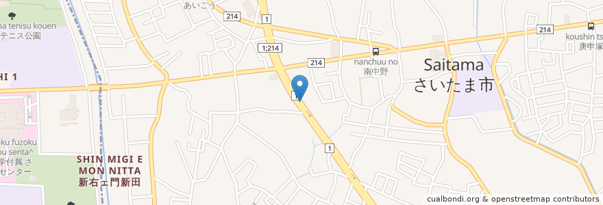 Mapa de ubicacion de さいたま市 en Giappone, Prefettura Di Saitama, さいたま市, 見沼区.