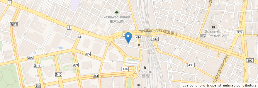 Mapa de ubicacion de シュタインハウス en Japon, Tokyo, Shinjuku.
