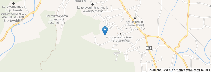 Mapa de ubicacion de 毛呂山町 en Japón, Prefectura De Saitama, 入間郡, 毛呂山町.