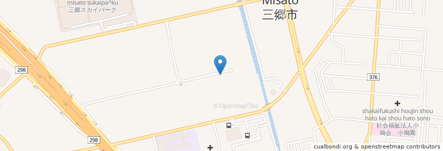 Mapa de ubicacion de 三郷市 en اليابان, 埼玉県, 三郷市.