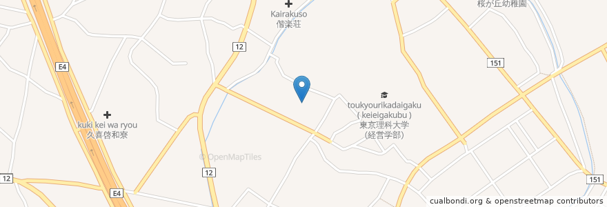 Mapa de ubicacion de 久喜市 en Japão, 埼玉県, 久喜市.