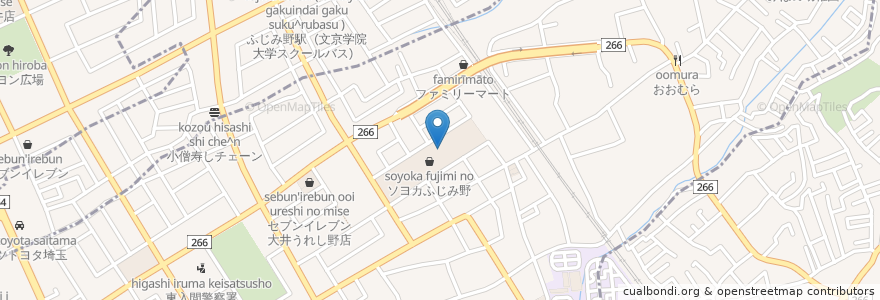 Mapa de ubicacion de Soyokaふじみ野 en Giappone, Prefettura Di Saitama, ふじみ野市.