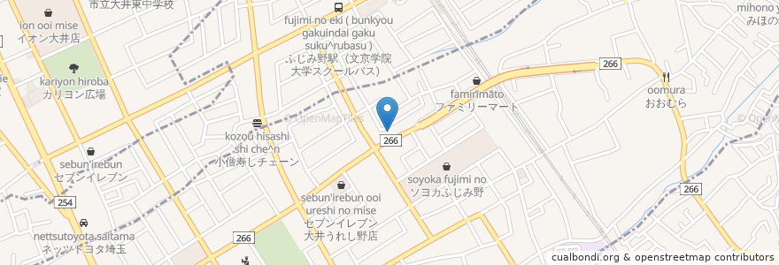 Mapa de ubicacion de モスバーガー en Japão, 埼玉県, ふじみ野市.