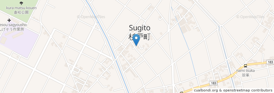 Mapa de ubicacion de Sugito en Japan, Saitama Prefecture, Kitakatsushika County, Sugito.