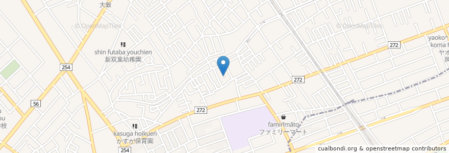 Mapa de ubicacion de ふじみ野市 en Japão, 埼玉県, ふじみ野市.