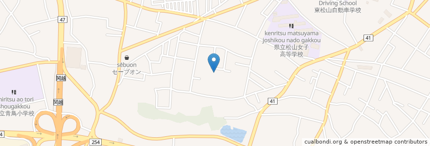 Mapa de ubicacion de 東松山市 en Giappone, Prefettura Di Saitama, 東松山市.