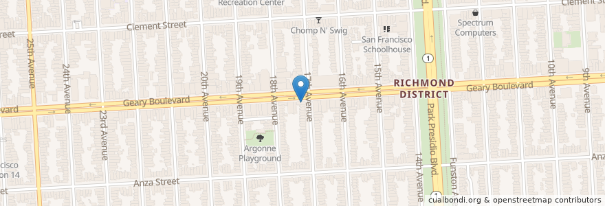 Mapa de ubicacion de Royal Ground Coffee en Stati Uniti D'America, California, San Francisco, San Francisco.