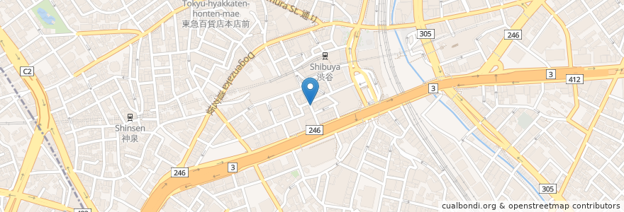 Mapa de ubicacion de MAMIDOO en Jepun, 東京都, 渋谷区.