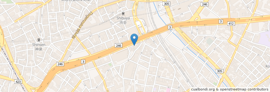 Mapa de ubicacion de 富士そば en اليابان, 東京都, 渋谷区.